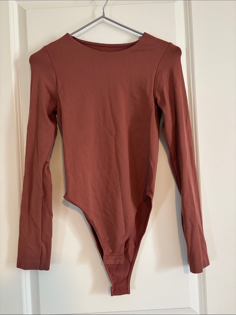 a new day Rust Long-Sleeve Bodysuit